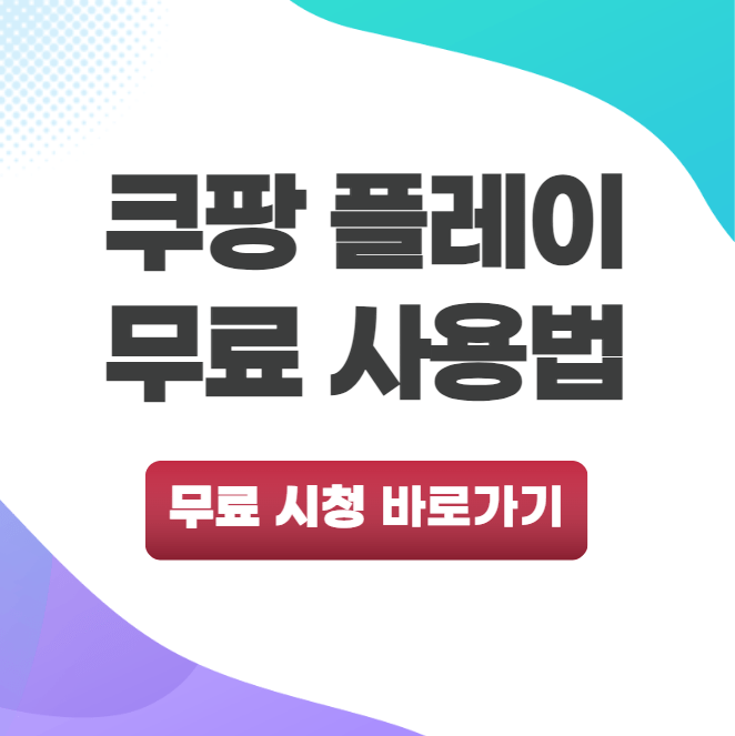 쿠팡 플레이